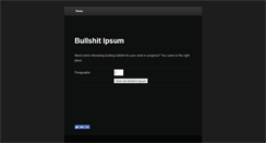 Desktop Screenshot of bullshitipsum.com
